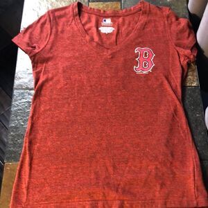 Ladies Boston Red Sox Great Catch red/blue heathered Tee size medium